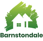 Outline of a building and tree - Barnstondale logo